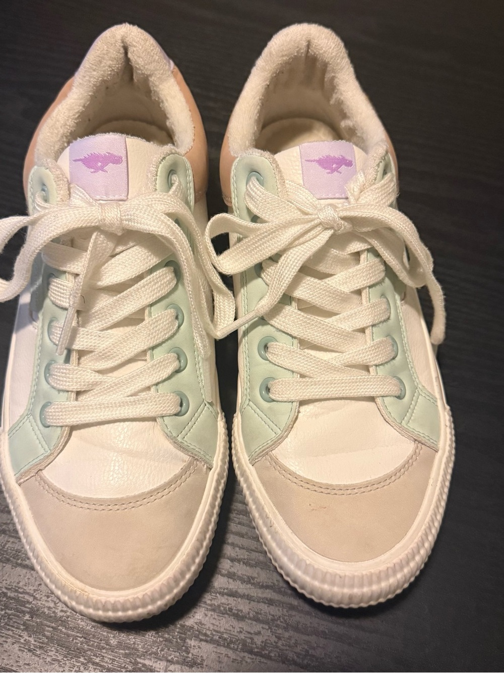 Rocket Dog Low-Top Sneakers in Mint, Lavender & Cream
